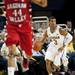 Michigan sophomore Trey Burke handles the ball in the first half of the game against Saginaw Valley State on Monday. Michigan leads 43-20. Daniel Brenner I AnnArbor.com